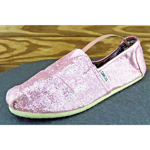 Toms Girls Shoes Size‎ 6 M Pink Flats Synthetic - Picture 1 of 7